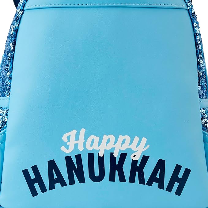 Loungefly Disney Mickey Mouse Hanukkah Sequin Glow Mini Backpack Loungefly Disney Mickey Mouse Hanukkah Sequin Glow Mini Backpack