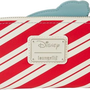 Loungefly Disney Stitch Holiday Glitter Zip Around Wallet