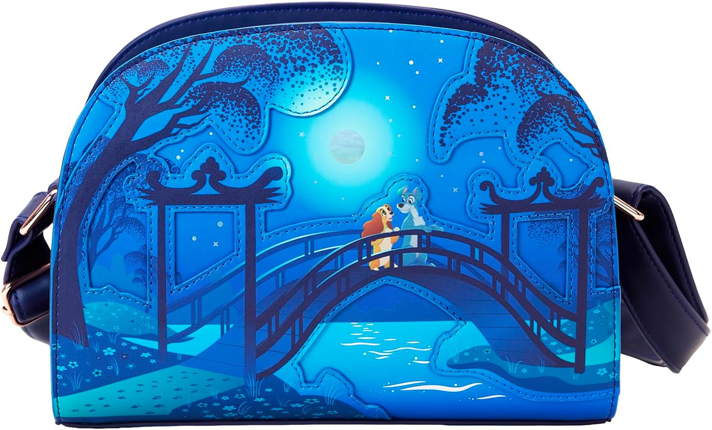 Loungefly Disney Lady and The Tramp 70th Anniversary Crossbody Loungefly Disney Lady and The Tramp 70th Anniversary Crossbody