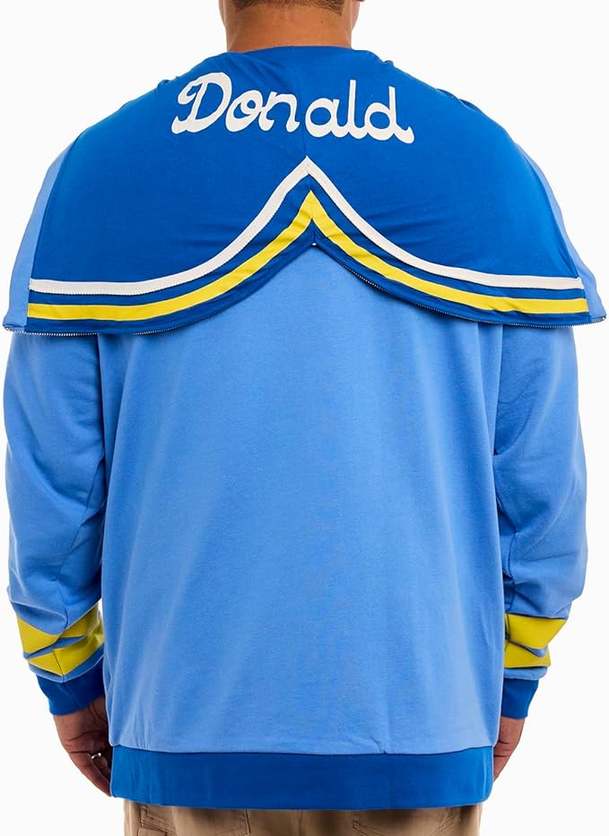 Loungefly Disney Donald Duck 90th Anniversary Hooded Sweatshirt Loungefly Disney Donald Duck 90th Anniversary Hooded Sweatshirt