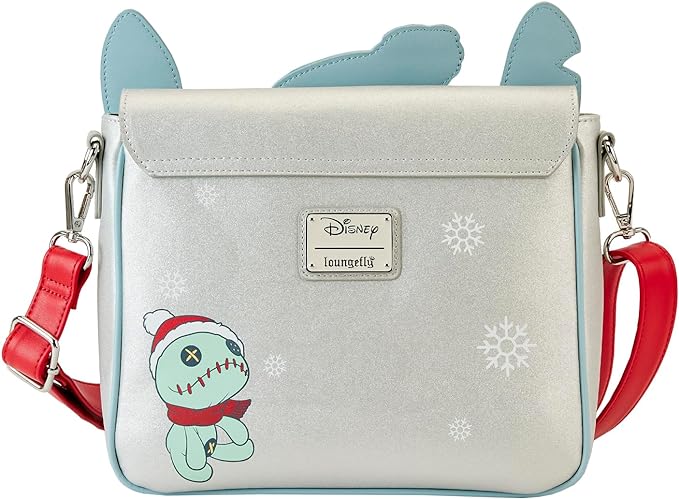 Loungefly Disney Stitch Holiday Glitter Crossbody Bag Loungefly Disney Stitch Holiday Glitter Crossbody Bag