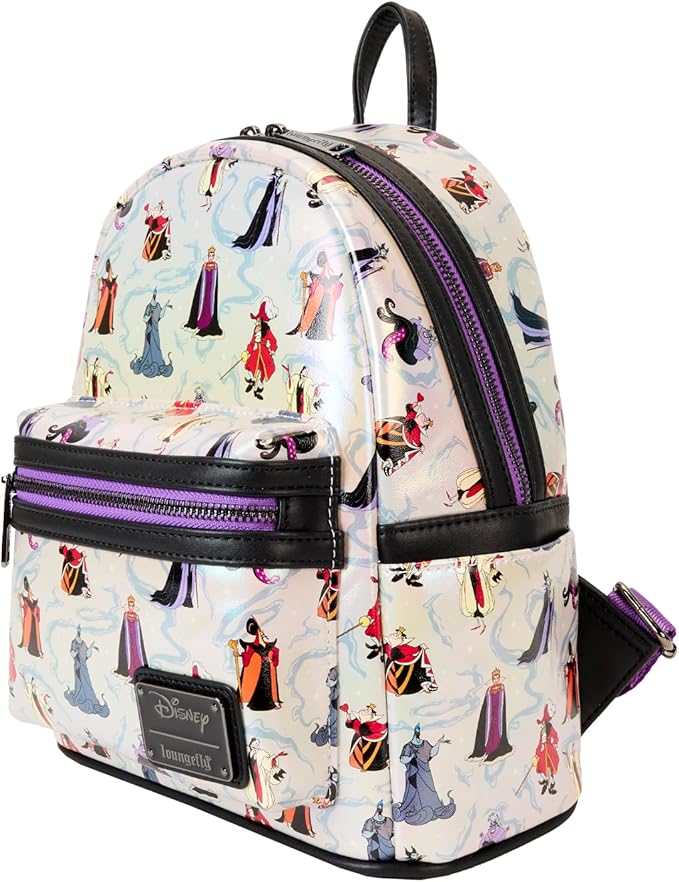 Loungefly Disney Villains Iridescent Mini Backpack Loungefly Disney Villains Iridescent Mini Backpack