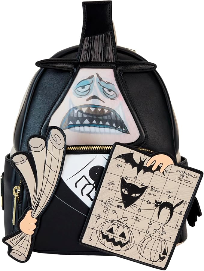 Loungefly Disney Nightmare Before Christmas Mayor with Plans Lenticular Mini Backpack