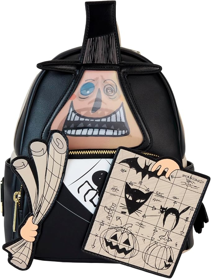 Loungefly Disney Nightmare Before Christmas Mayor with Plans Lenticular Mini Backpack
