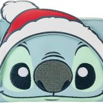 Loungefly Disney Stitch Holiday Glitter Zip Around Wallet