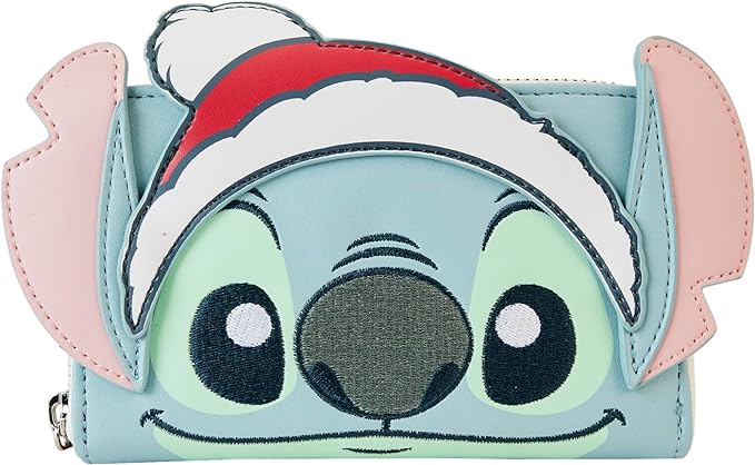 Loungefly Disney Stitch Holiday Glitter Zip Around Wallet Loungefly Disney Stitch Holiday Glitter Zip Around Wallet