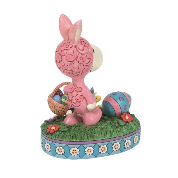 Jim Shore Peanuts Snoopy and Woodstock in Bunny Suits Figurine Jim Shore Peanuts Snoopy and Woodstock in Bunny Suits Figurine