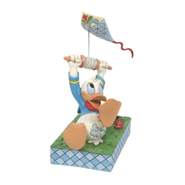 Jim Shore Disney Traditions A Flying Duck (Donald Flying a Kite)