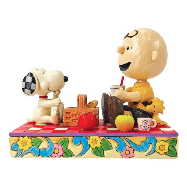 Jim Shore Peanuts Snoopy, Woodstock and Charlie Brown Picnic Figurine Jim Shore Peanuts Snoopy, Woodstock and Charlie Brown Picnic Figurine