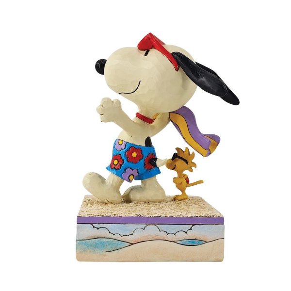 Jim Shore Peanuts Snoopy & Woodstock on the Beach Figurine