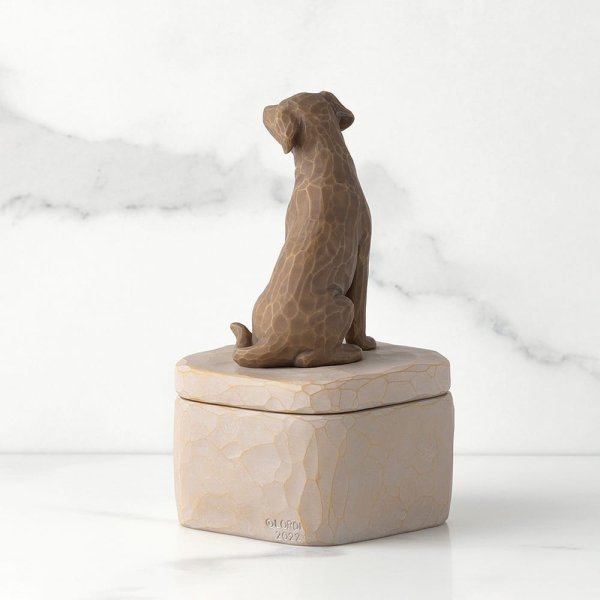 Love my Dog (Dark) Box by Willow Tree Love my Dog (Dark) Box by Willow Tree