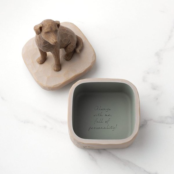 Love my Dog (Dark) Box by Willow Tree Love my Dog (Dark) Box by Willow Tree