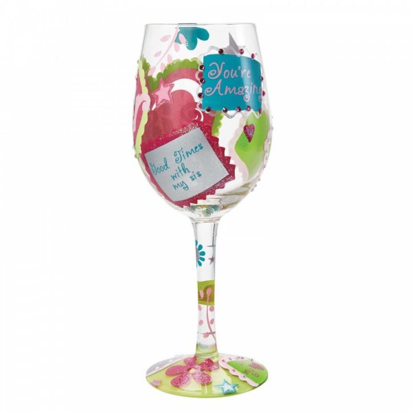 Lolita Sister...My BFF Wine Glass