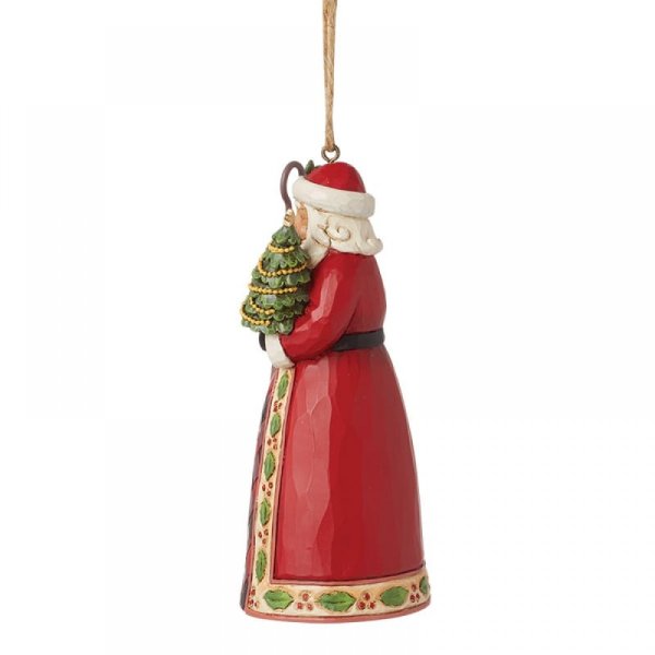 Jim Shore Heartwood Creek Santa with Tree & Cane
