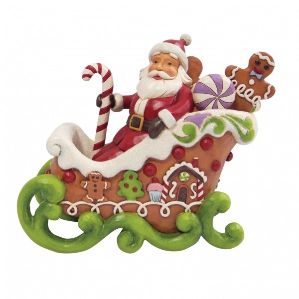 Jim Shore Heartwood Creek Gingerbread Sleigh