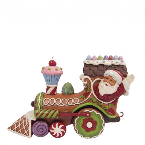 Jim Shore Heartwood Creek Gingerbread Santa Train