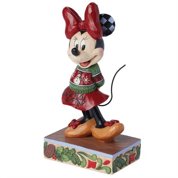 Jim Shore Disney Traditions Minnie Mouse Christmas Sweater Figurine Jim Shore Disney Traditions Minnie Mouse Christmas Sweater Figurine