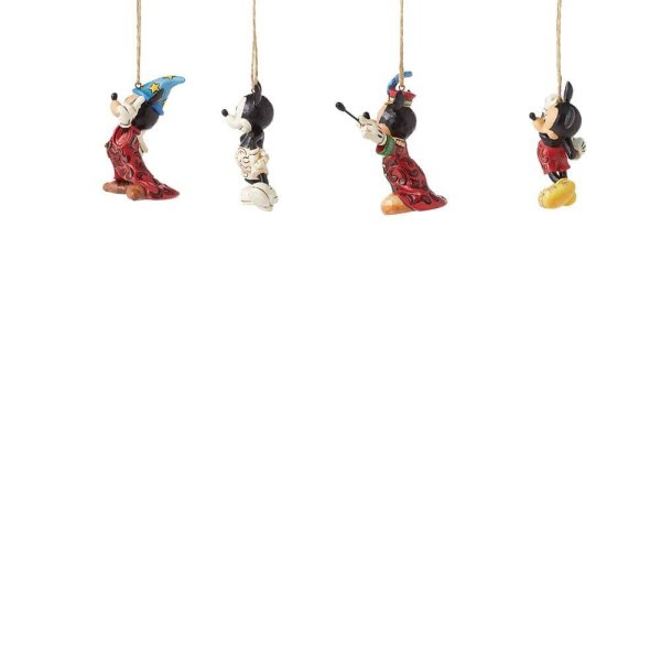 Jim Shore Disney Traditions Mickey Mouse Hanging Ornaments Set of 4 Jim Shore Disney Traditions Mickey Mouse Hanging Ornaments Set of 4