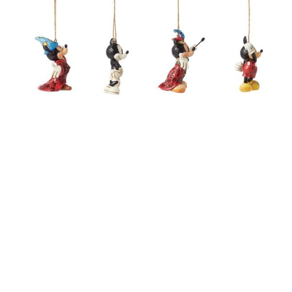 Jim Shore Disney Traditions Mickey Mouse Hanging Ornaments Set of 4 Jim Shore Disney Traditions Mickey Mouse Hanging Ornaments Set of 4