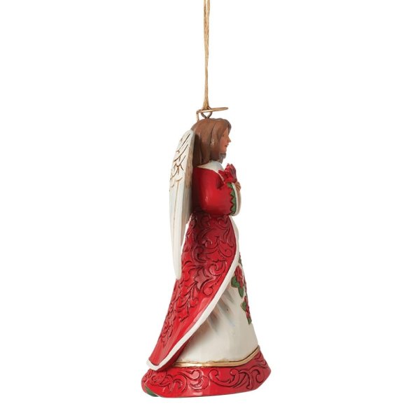 Jim Shore Heartwood Creek Christmas Angel with Cardinals Hanging Ornament Jim Shore Heartwood Creek Christmas Angel with Cardinals Hanging Ornament