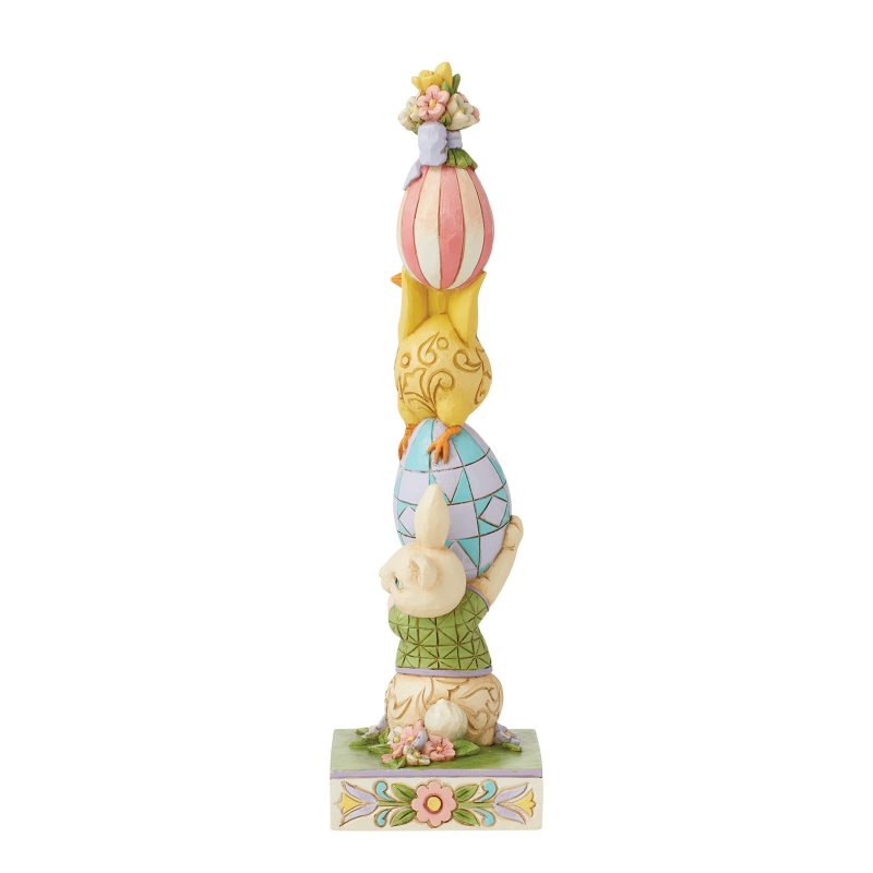 Jim Shore Heartwood Creek Playful Pile-Up Stacked Bunny Figurine