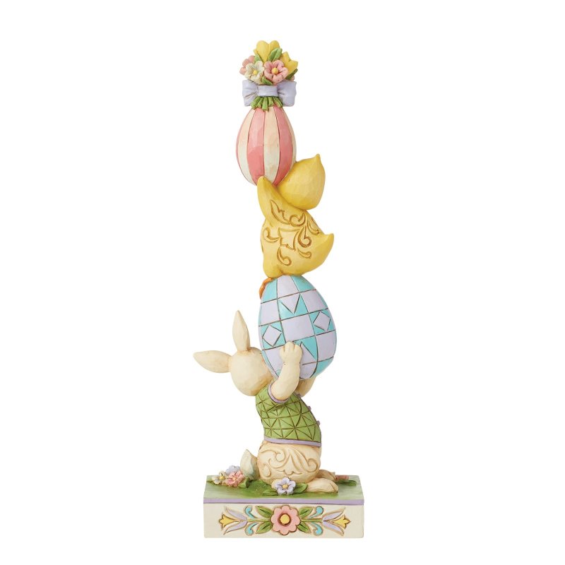 Jim Shore Heartwood Creek Playful Pile-Up Stacked Bunny Figurine Jim Shore Heartwood Creek Playful Pile-Up Stacked Bunny Figurine
