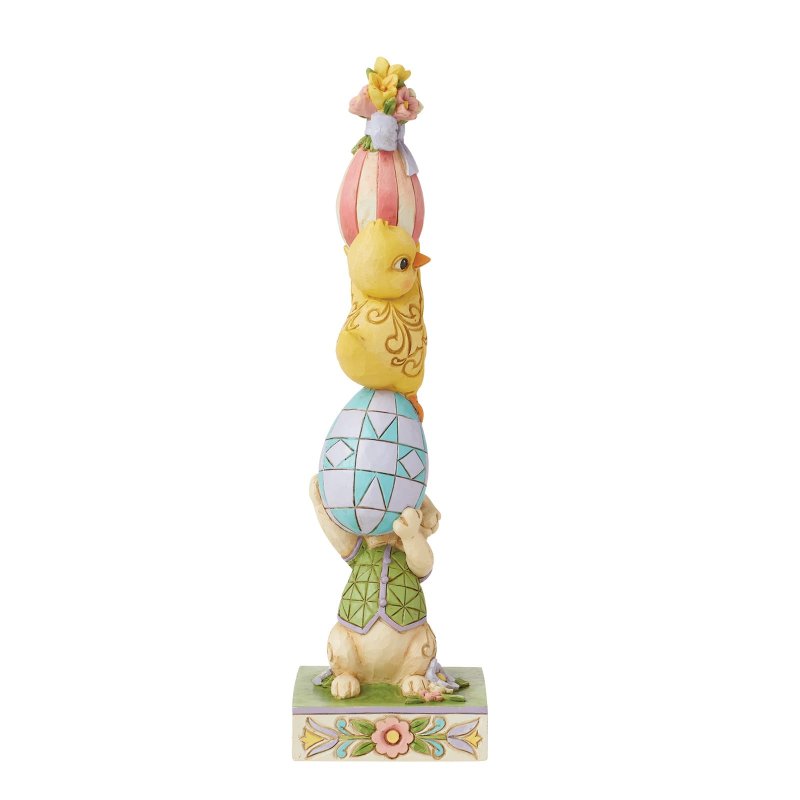 Jim Shore Heartwood Creek Playful Pile-Up Stacked Bunny Figurine Jim Shore Heartwood Creek Playful Pile-Up Stacked Bunny Figurine