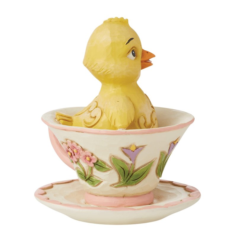 Jim Shore Heartwood Creek Tiny Chick in Teacup Figurine Jim Shore Heartwood Creek Tiny Chick in Teacup Figurine