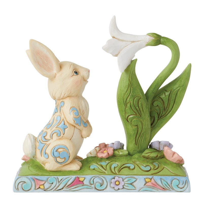 Jim Shore Heartwood Creek Scent of Spring Bunny and Lilly Figurine Jim Shore Heartwood Creek Scent of Spring Bunny and Lilly Figurine