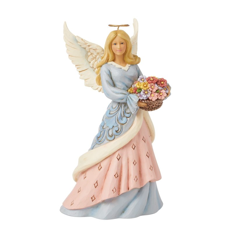 Jim Shore Heartwood Creek Heavenly Blooms Easter Angel Figurine