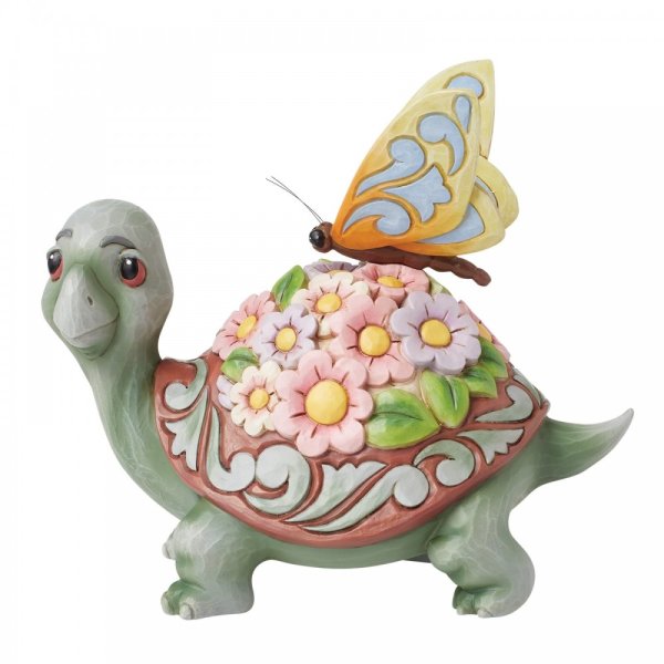 Jim Shore Heartwood Creek A Delicate Friendship (Turtle with Flower Shell Figurine)