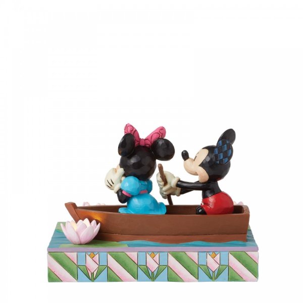 Jim Shore Disney Traditions Mickey & Minnie Love Rowboat Row-mance is in the Air