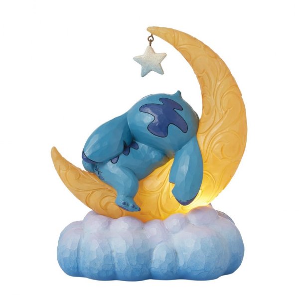 Jim Shore Disney Traditions Stitch & Scrump on Moon Sweet Dreams