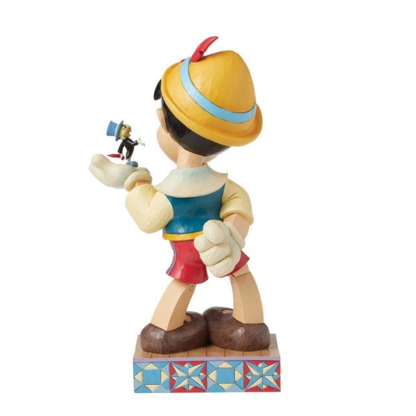 Jim Shore Disney Traditions Pinocchio with Jiminy Big Fig When Dreams Come to Life