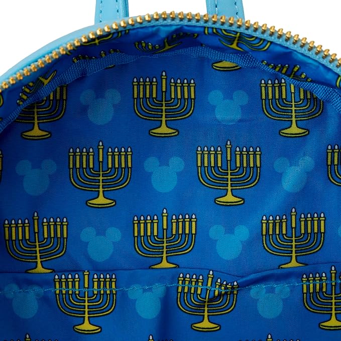 Loungefly Disney Mickey Mouse Hanukkah Sequin Glow Mini Backpack Loungefly Disney Mickey Mouse Hanukkah Sequin Glow Mini Backpack