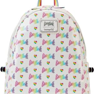 Loungefly Lisa Frank Rainbow Heart Mini Backpack with Waist Bag
