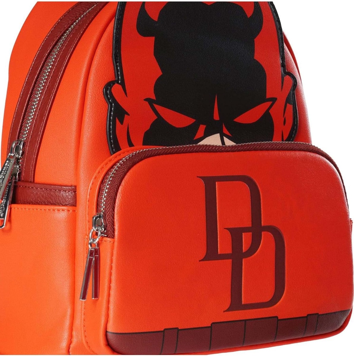 Loungefly Marvel Daredevil Cosplay Faux Leather Mini Backpack Loungefly Marvel Daredevil Cosplay Faux Leather Mini Backpack