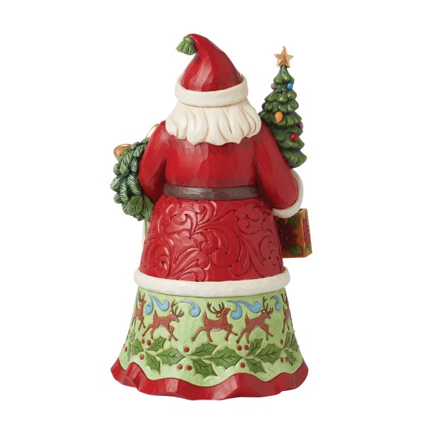 Jim Shore Heartwood Creek First Edition Signed All Wrapped Up Santa with Gifts Figurine Jim Shore Heartwood Creek First Edition Signed All Wrapped Up Santa with Gifts Figurine