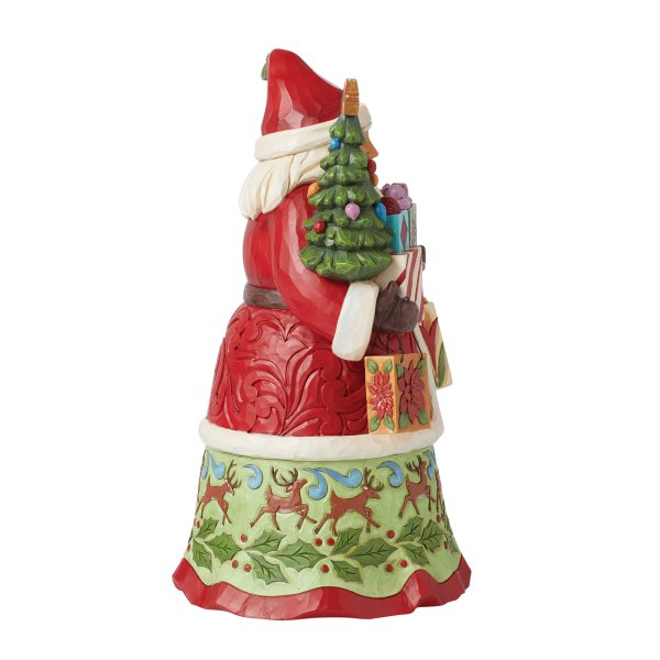 Jim Shore Heartwood Creek First Edition Signed All Wrapped Up Santa with Gifts Figurine Jim Shore Heartwood Creek First Edition Signed All Wrapped Up Santa with Gifts Figurine