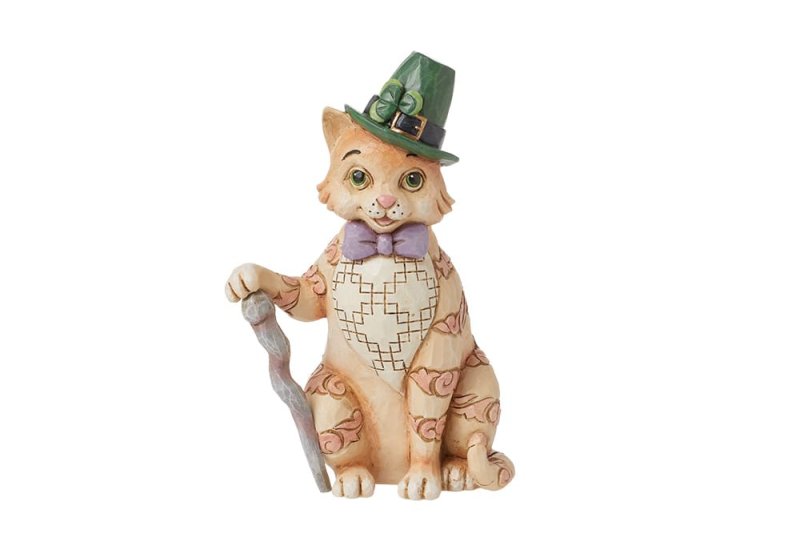 Heartwood Creek Purr-fectly Irish Orange Tabby Figurine Heartwood Creek Purr-fectly Irish Orange Tabby Figurine