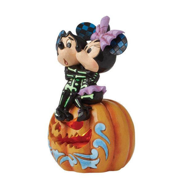 Jim Shore Disney Traditions Spine-tingling Sweethearts (Mickey & Minnie LED Pumpkin) Jim Shore Disney Traditions Spine-tingling Sweethearts (Mickey & Minnie LED Pumpkin)