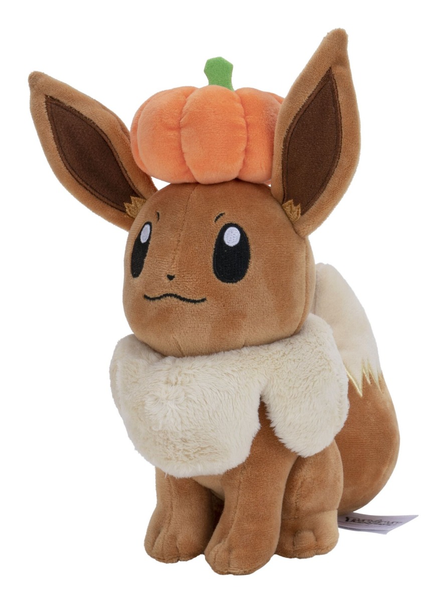 Pokémon 8" Seasonal Eevee Plush with Pumpkin Pokémon 8" Seasonal Eevee Plush with Pumpkin