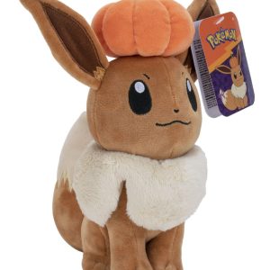 Pokémon 8" Seasonal Eevee Plush with Pumpkin
