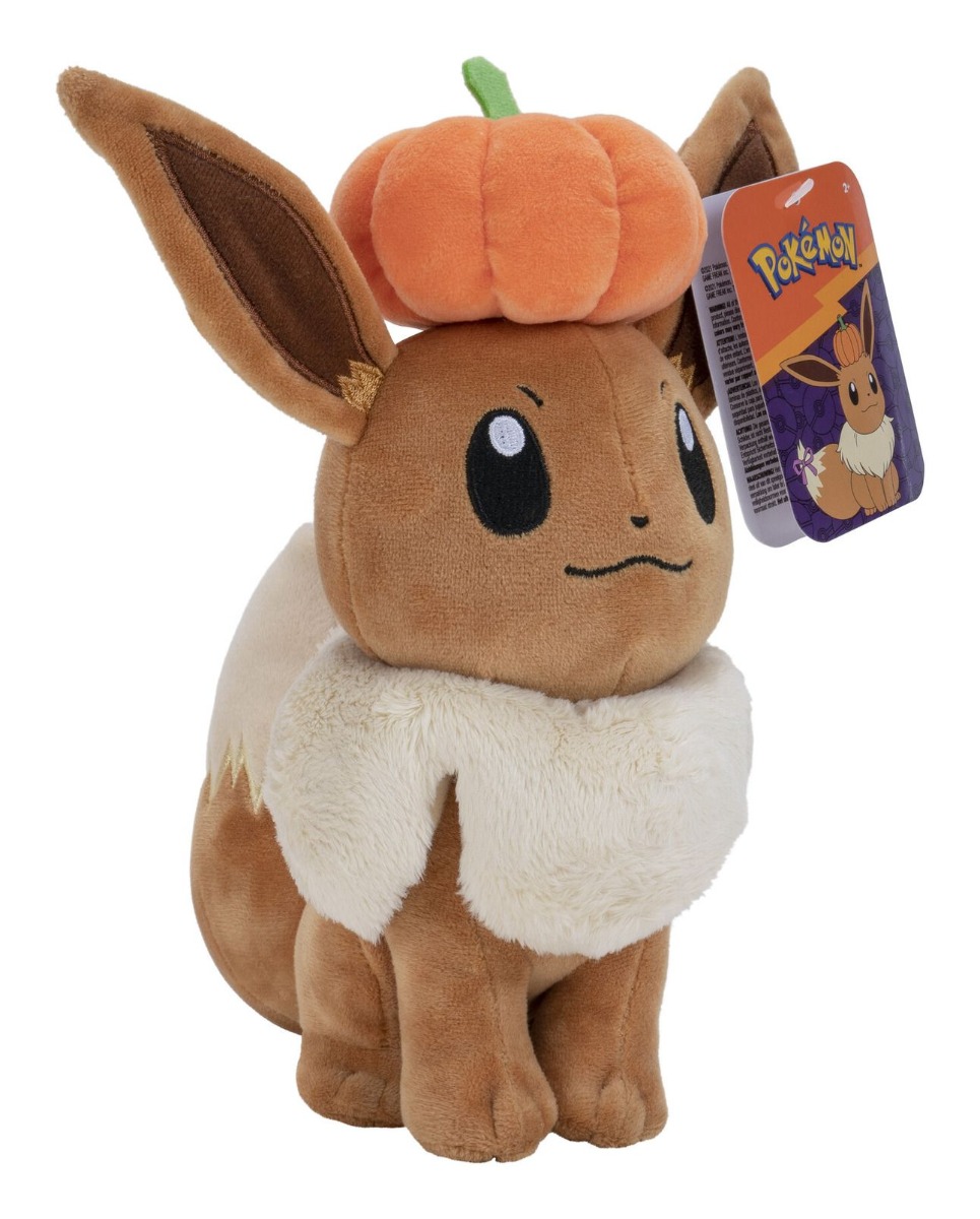 Pokémon 8" Seasonal Eevee Plush with Pumpkin Pokémon 8" Seasonal Eevee Plush with Pumpkin
