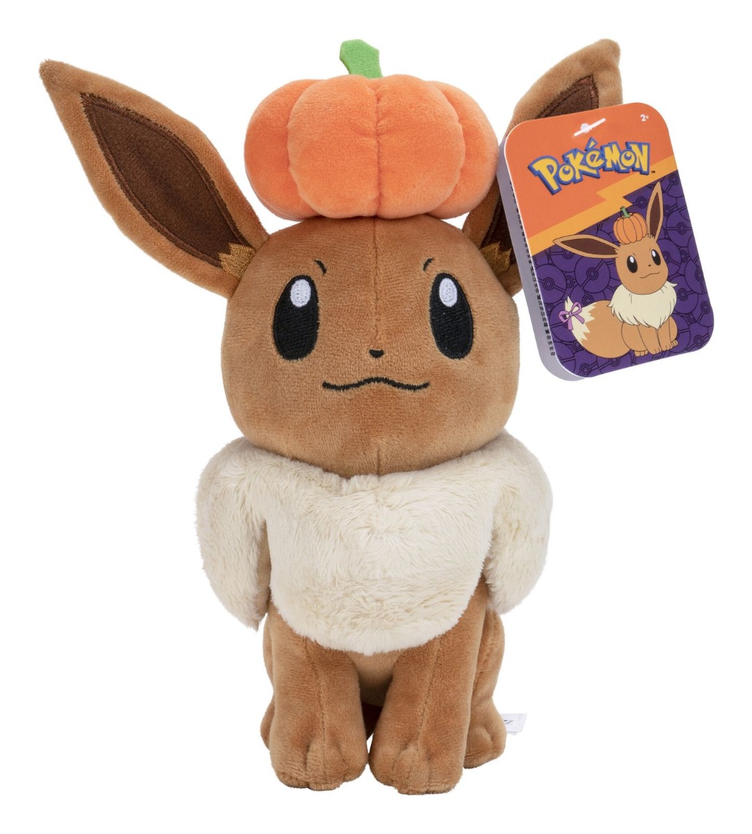 Pokémon 8" Seasonal Eevee Plush with Pumpkin Pokémon 8" Seasonal Eevee Plush with Pumpkin