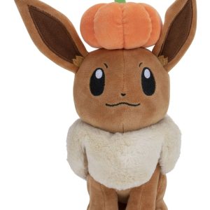 Pokémon 8" Seasonal Eevee Plush with Pumpkin