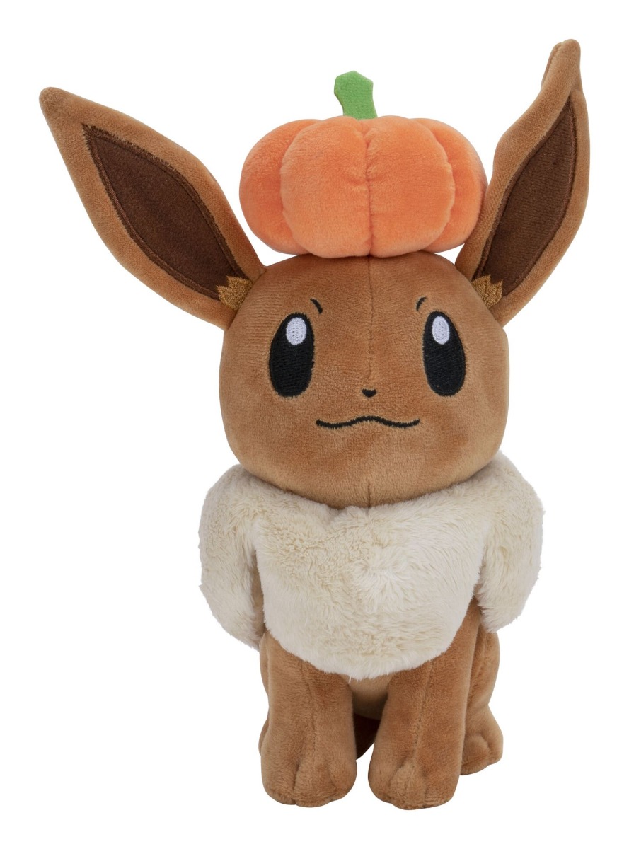 Pokémon 8" Seasonal Eevee Plush with Pumpkin Pokémon 8" Seasonal Eevee Plush with Pumpkin