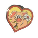 Piggin Pin Badge - Love Letters