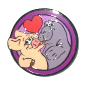 Piggin Pin Badge - Sealed With A Kiss