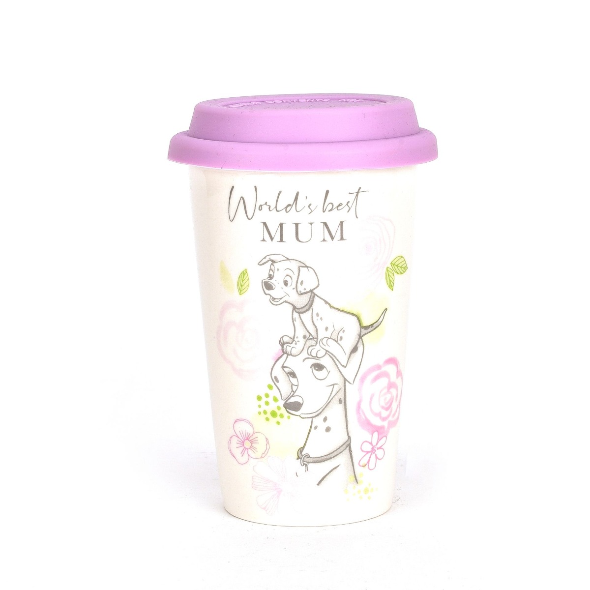 Set of 2 Disney Double Walled Dalmatians Travel Cup - inc Mum and Grandma